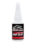 Fast Setting Handlebar Grip Glue Liquid Formula For Dirt Bikes And Motorcycles 20g bottle view with white cap and black label.