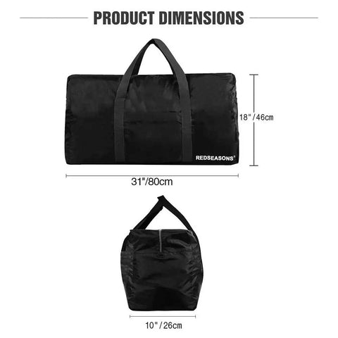 Extra Large 96L Duffle Bag For Travel Lightweight And Foldable Gear Bag For Men And Women Black 80 By 26 By 46 Cm 60Lb Capacity