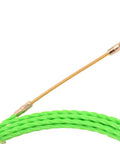 33 Ft Upgraded Pet Fish Tape Electrical Wire Threader Puller Tool For Cpu Ethernet Cable Installation with green leader rod.