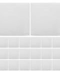 100 Piece Foam Pouches For Fragile Dishes And Glassware, Double Sided Cushioning Sleeves Protect Cups Mugs And Bowls During Moving, Shipping Or Storage, 11.8 Inch Square Foam Wraps For Breakable Tableware, white EPE foam sheets shown in assorted sizes