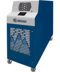 Heavy Duty 2 Ton Portable Air Conditioner 23500 BTU Industrial Cooling Unit On 115V Power With Smooth Rolling Casters And Auto Restart side view