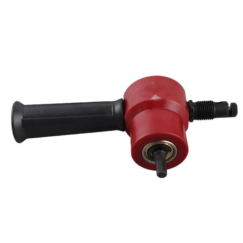 Heavy Duty Sheet Metal Nibbler Cutter Drill Bit Upgrade with red dual head, compatible with 8mm drills for precision cuts.