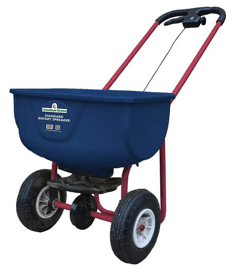 American Lawn Standard Rotary Broadcast Spreader Push Spreader for Even Seed, Fertilizer, and Ice Melt Coverage Up to 10,000 Sq Ft