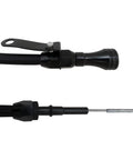 Flexible Black Aluminum And Stainless Oil Dipstick For LS Engines 4.8L 5.7L 6.0L With Teflon-Lined Braided Housing