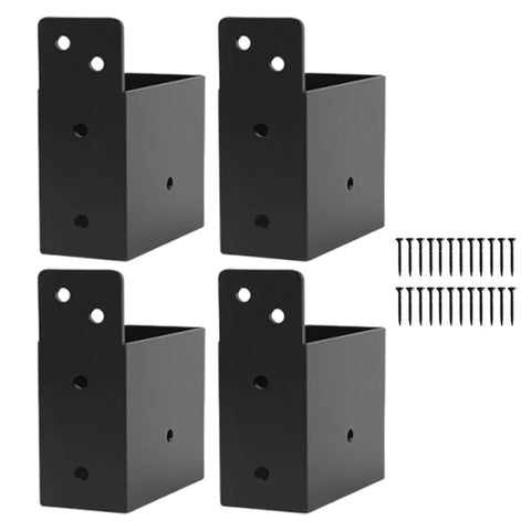 Heavy Duty Pergola Hardware 4 Piece Bracket Kit Built Tough For Strong Outdoor Support And Durable Construction Perfect For Deck Garden Shed Greenhouse Building And Easy Installation