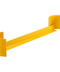 Beefy Double Sided Pallet Rack End Protector Beefed Up Steel Warehouse Safety Bumper 36 Inch heavy duty yellow steel guard