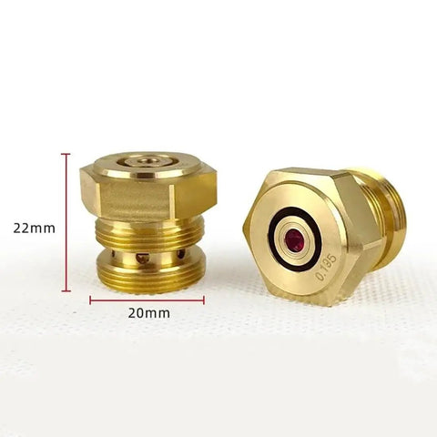 0.195mm Ruby EDM Wire Guide Nozzle With Flat Head And Extended Height for precision wire cutting machines