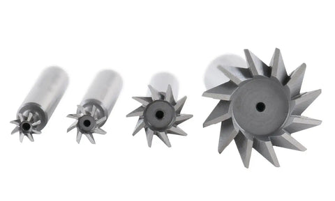 4-Piece 45 Degree HSS Dovetail Angular Cutter Set Right Hand Weldon Shank For CNC And Manual Milling Includes Four Sizes