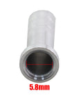 Close-up of 5.8mm aluminum arrow insert, part of 20 Pack Aluminum Arrow Inserts For 5.8mm Carbon Arrows Archery Target Practice Accessory.