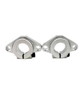 Five Pack SHF10 Linear Shaft Supports For 10mm Rods Precision Bearing Blocks shown in metallic finish, designed for CNC routers.