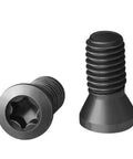 Killer Quality Ten Pack Of M2.5 By Six Millimeter Torx Screws Built Heavy Duty For Apmt1604 And CCGT060202 Carbide Inserts, showing two black screws.