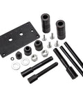 Get This Hot Installer Puller Tool For Twin Cam Engines Perfect For 1999 To 2006 Models With Awesome Locking Mechanism For Quick And Easy Installation Plus Removal Jobs Without Any Headaches Or Struggles. Black steel Twin Cam installer puller tool kit with bolts, rods, plate, and spacers