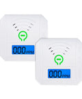 Battery Powered Carbon Monoxide Detector With LCD Display And Loud Alarm CO Monitor For Home Office School Basement Garage 2 Pack Precise Electrochemical Sensor No Brainer Setup Safety Alarm