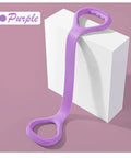 Figure Eight Fitness Resistance Band For Arm Back Chest Shoulder Toning And Stretching, purple ergonomic latex design
