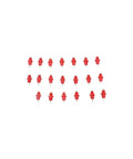 Twenty Pack No Fuss Automatic Chicken Water Nipple Drinkers Featuring Leak Proof Stainless Steel Tips And Quick Screw Mount For Poultry Flock Ducks Birds Easy Setup in red color.