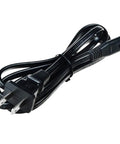 Black AC Power Cord For Korg Pro Arranger T2 And EXT2 Music Workstation 61 Key Keyboard 100-240V 50-60Hz Input CE FCC RoHS Certified
