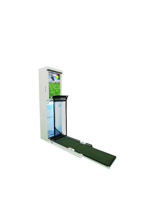 Indoor Home Golf Simulator White For At Home Practice With Realistic Swing Analysis And Immersive Golf Simulation Easy Setup