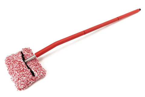 Extendable Car Wash Kit Pro Plus With Rotating Locking Head Mitt Mop And Sponge Red Dragon Microfiber Cover Fits 5 Or 3.5 Gallon Buckets, red mop head