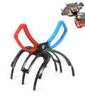 3 Claw Fish Gripper With No Slip Grip showing red and blue handles and claw design, ideal for freshwater and saltwater fishing