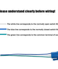 Wiring guide for Go-To Heavy Duty Stainless Steel 22mm Latching Emergency Stop Push Button Switch IP65 Waterproof 12-220V 3A 1NO 1NC.