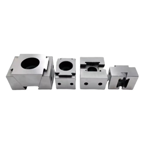 Iron Tough Precision Vise For Dead Nuts Accuracy Double Side CNC Clamping Wedge Multi Station Fixturing Block set of four steel pieces