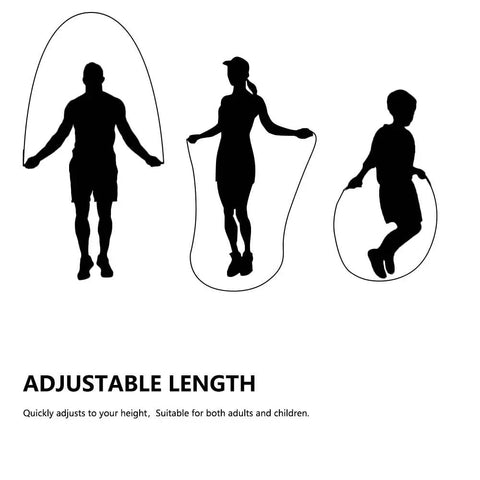 Silhouettes using Adjustable Jump Rope For Fitness For Women Men And Kids Tangle Free Rapid Speed Rope With Ball Bearings
