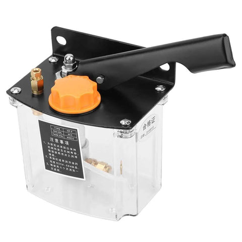 Manual Lubricating Oil Pump 650CC Right Hand Operated Oiler for CNC Punching Lathe Milling Machine Heavy Duty Lube Pump