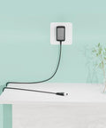 Hella Reliable And Top Shelf 6 Volt Ac Adapter And Power Supply Charger For Skil And Bosch Cordless Drills With Smart Overload Protection Knockout Home Workshop Charging plugged into a wall.