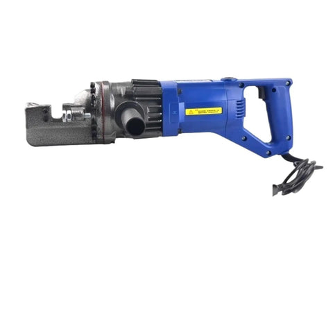 AOXHUGB Portable Electric Hydraulic Rebar Bender And Shear Cutter Machine with high strength steel blades side view.