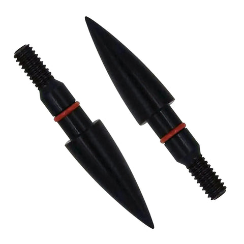 100 125 150 Grain Archery Field Points Screw In Arrow Tips For Recurve And Compound Bow, precision CNC steel, black, 5/16 inch