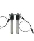 No Sweat 20 Millimeter Ball Lock Pin Featuring A Nifty Button Handle And Quick Release Mechanism, stainless steel and plastic, ideal for tool repair.