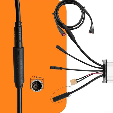 36V/48V 750W Brushless Electric Bike Controller With 25A Current, Aluminum Alloy Shell, 1T5 Cable Replacement, Durable Electric Bike Controller, Smooth Throttle Response And Reliable Braking