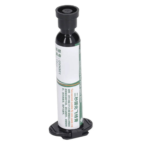Milky White Solder Mask Ink For PCB BGA Repairs, Extreme High Temp Up To 550 Celsius, Ultra Fast 2 Second Drying Curing Paint, 10cc Tube