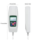 Workhorse Digital Push Pull Force Gauge Portable Dynamometer With Auto Shutdown Real Time And Peak Modes Four Unit Conversion Tension And Pressure Tester Handheld Meter For Diy Lab And Industrial Use, 177x67x34mm, ABS+steel