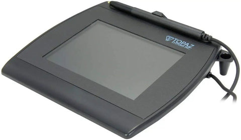 Slick 4x5 Inch Backlit LCD Signature Capture Pad With Responsive Touchscreen For Digital Signatures and Counter Checkout Hassle Free Mount, matte black.