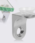 Heavy Duty Zinc Alloy Shelf Brackets With Sucker For Glass And Wood Shelves 10 Pack Round Corner Shelf Support Holders