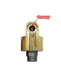 360 Degree Rotary Joint For CNC Cooling Systems 1.5 Inch Left Thread Brass Heavy Duty One Way Swivel Coupling DN40 HD40 front view