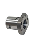 SFU1605 Ball Screw Nut With 16mm Bore And 5mm Pitch, Right Hand Thread, 50mm Length, 28mm Nut Diameter, 48mm Flange Diameter