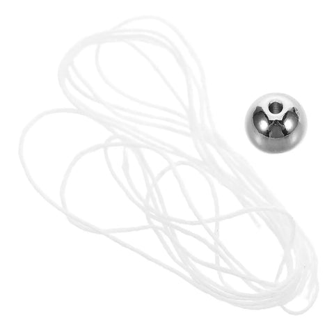 Physics Pendulum Ball Demonstration Tool For Mechanics Education, Durable Metal Vibration Equipment shown with metal ball and string