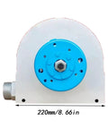 Front view of Two Kilowatt Micro Hydro Generator For Home Use With 110V And 220V Output High Efficiency Portable Water Turbine Aluminum Alloy Body