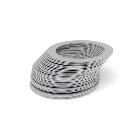 Flat Washer Set Stainless Steel 0.2mm Thick Assortment Kit For Axle Bearings And Spacers 5Pcs M30 M40 Sizes With 42x52 Outer Dimensions Rust Resistant Mini Washers For Machinery Bikes And DIY Pros, stainless steel washers stack
