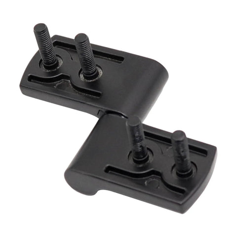 360 Degree Torque Hinges For Cabinets And Furniture, Friction Positioning Hinge In Matte Black Zinc Alloy, Heavy Duty Industrial Grade, Adjustable Torque 0.45, Model HFK86, visible from top