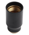 Black shield cup with brass interior for SL60 SL100 plasma cutters, part of Six Piece Plasma Torch Consumable Shield Cups And Brass Nozzles For SL60 SL100 Cutmaster A Series Hand Drag Cutting Tips That Keep Your Job Clean And Your Arc Stable Without Any Issues.