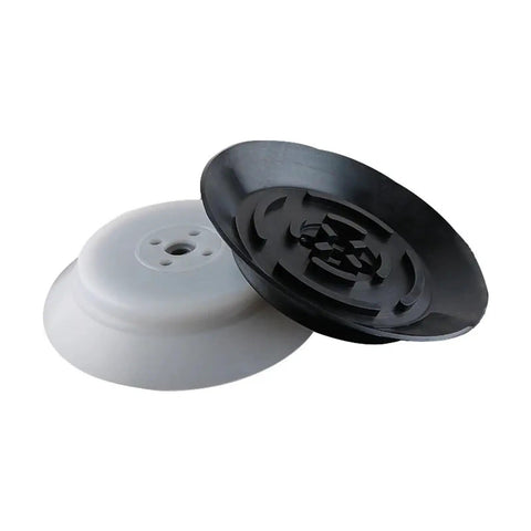 Heavy Duty Pfg 25n Rubber Suction Cup Chuck for Pa Pneumatic Manipulator, black and white rubber pads, durable vacuum gripper accessory.