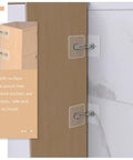 4 Piece Anti Tip Furniture Anchor Kit Punch Free Dresser Anchors With Stainless Steel And Acrylic, easy install on dresser