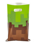 Pixel Game Themed Party Favor Bags Pack Of 30 With Handles Colorful Video Game Style Goodie Bags For Birthday Parties Treats Candy Cookies Classroom Celebrations