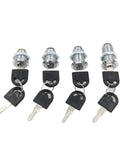 Heavy Duty Beefy 16 To 30mm Cylinder Lock For Doors Cabinets Drawers And Cupboards With Tamper Resistant Keyed Design And Plastic Key