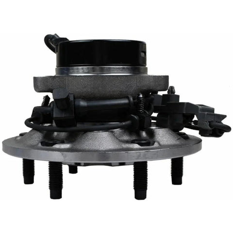 Front view of Front Right Wheel Hub And Bearing Assembly With ABS Sensor For 6 Lug 4x4 Fits 2004 To 2012 Colorado Canyon And 2007 To 2008 Isuzu I370
