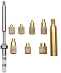 Hot Melt Heat Set Insert Tool Kit With Brass Knurled Nuts For M2 To M8 Tips And Embedding Adapters 3D Printed Parts