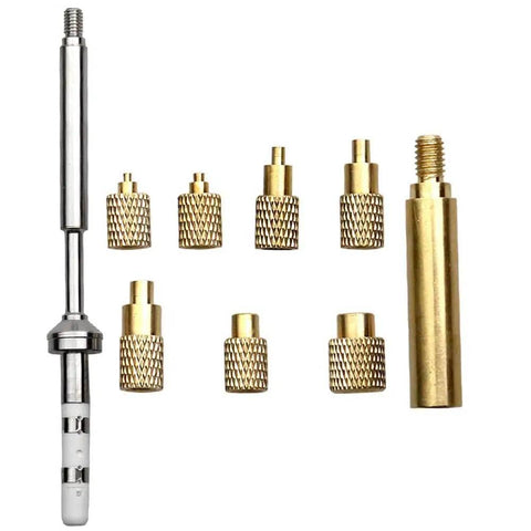 Hot Melt Heat Set Insert Tool Kit With Brass Knurled Nuts For M2 To M8 Tips And Embedding Adapters 3D Printed Parts